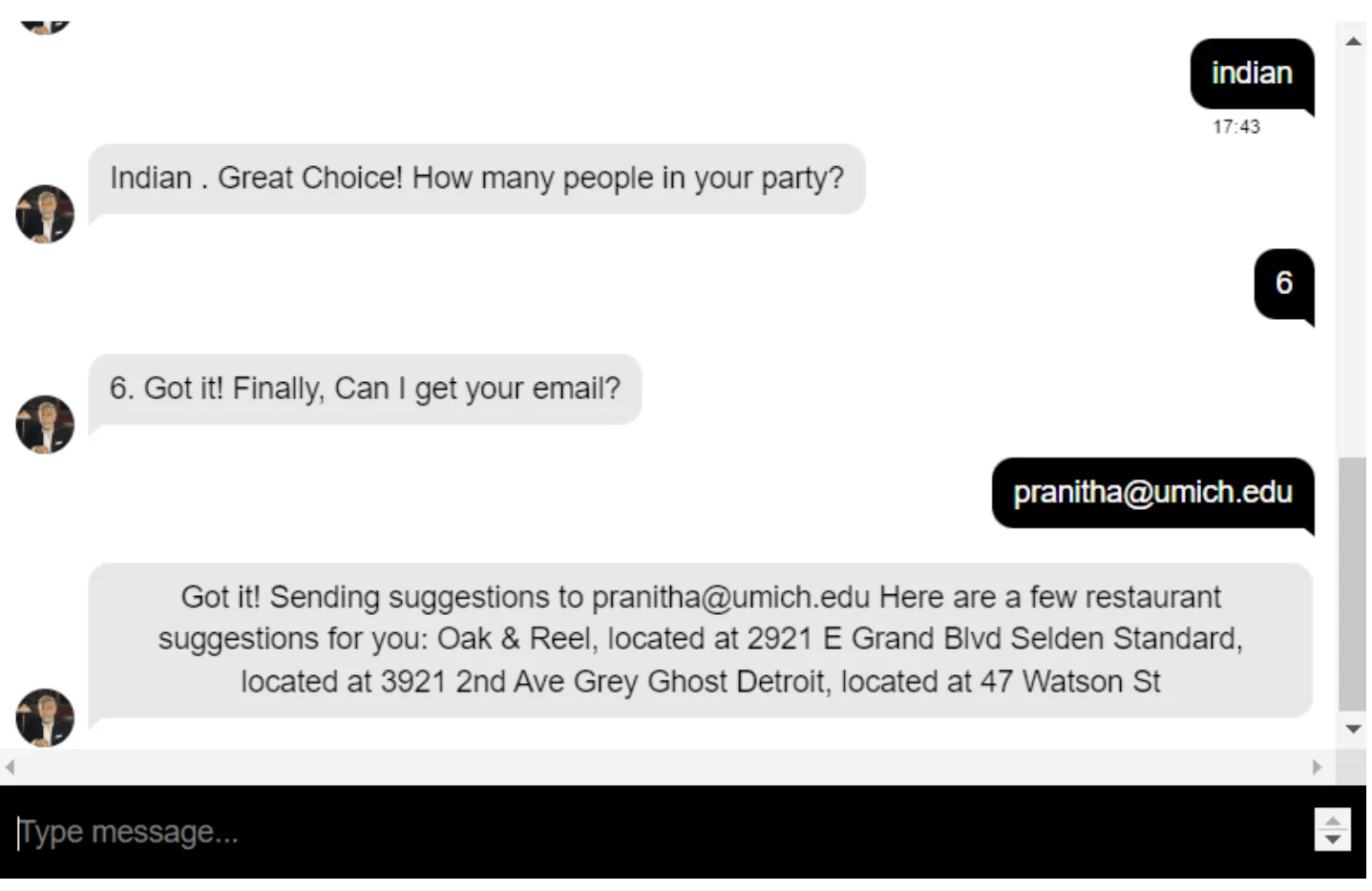 AI Dining Concierge Image 2